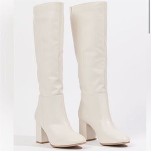 Altar’d State Marianna cream cowboy white tall boots